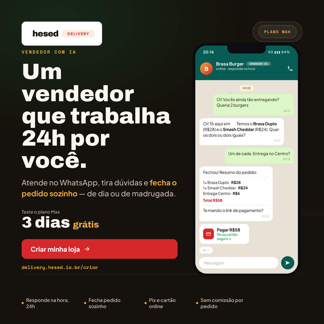 Conversa atendida com IA no HesedChat